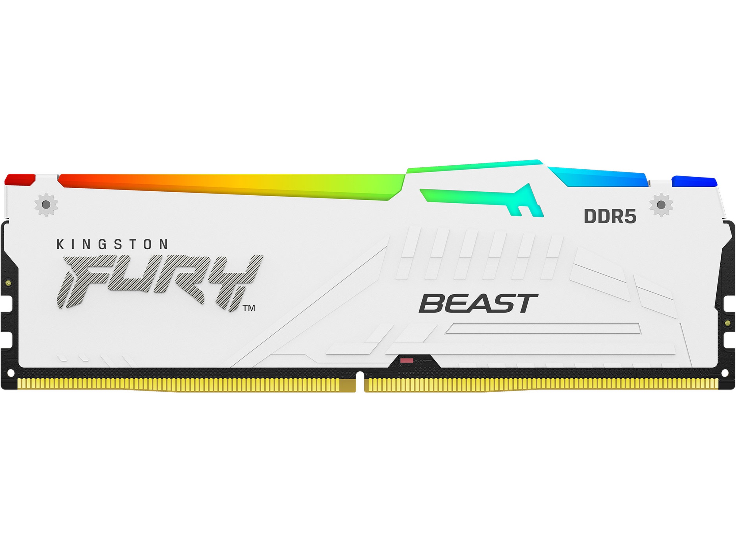 Kingston FURY Beast RGB DDR5 6000MHz 32GB Hvit Minnebrikker