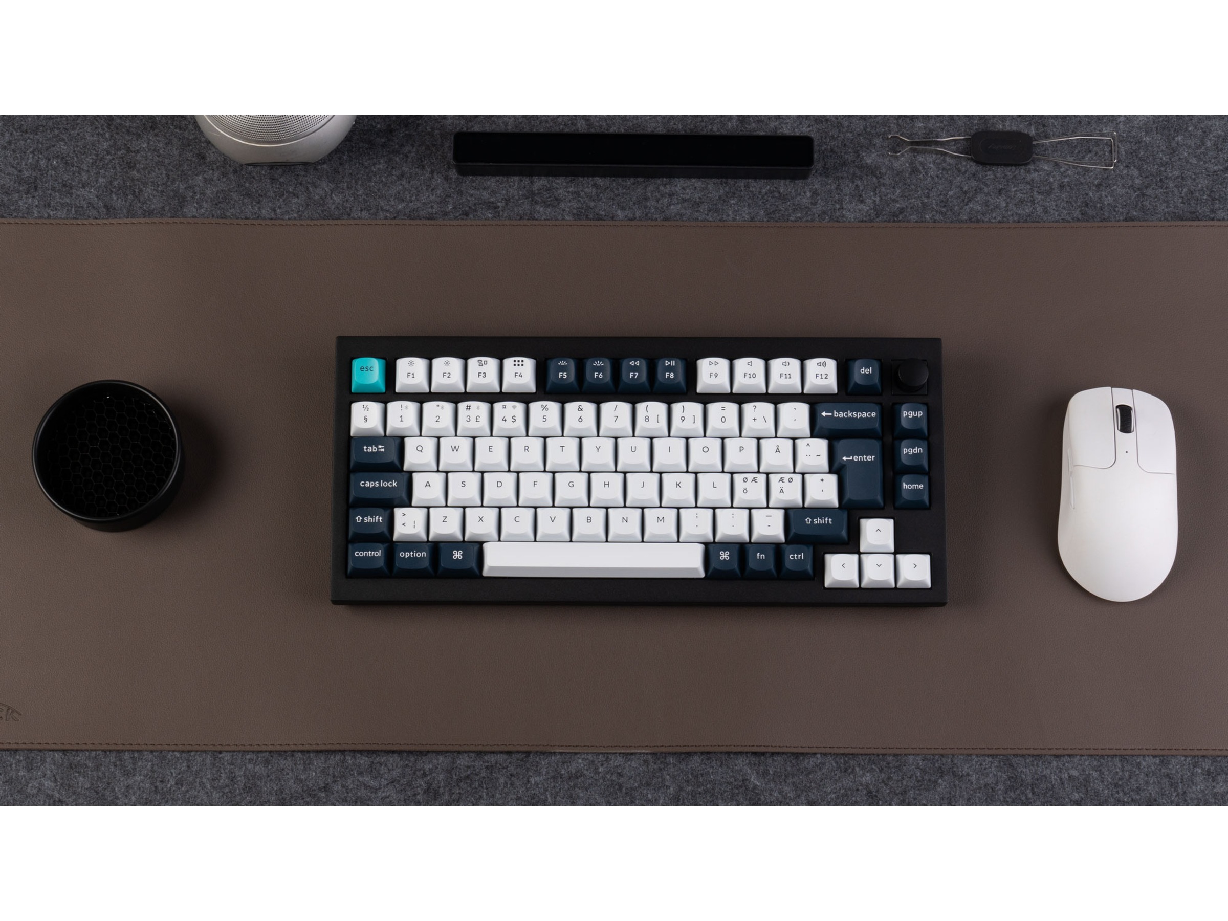 Keychron Q1 MAX 75% Trådløst Tastatur Brown Switches -B-Grade Demo tastatur