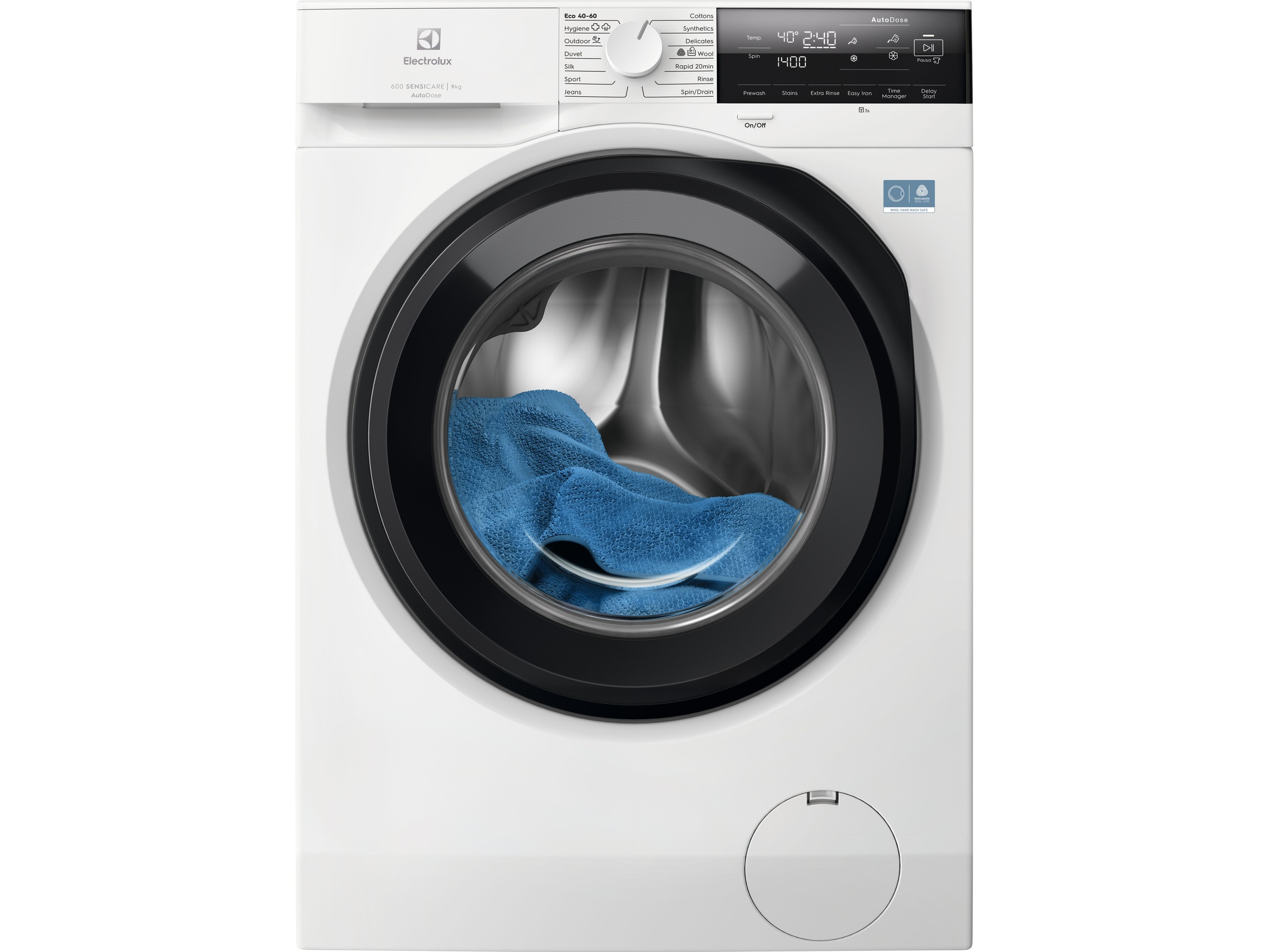 Electrolux 600 SensiCare vaskemaskin (hvit) Vaskemaskin