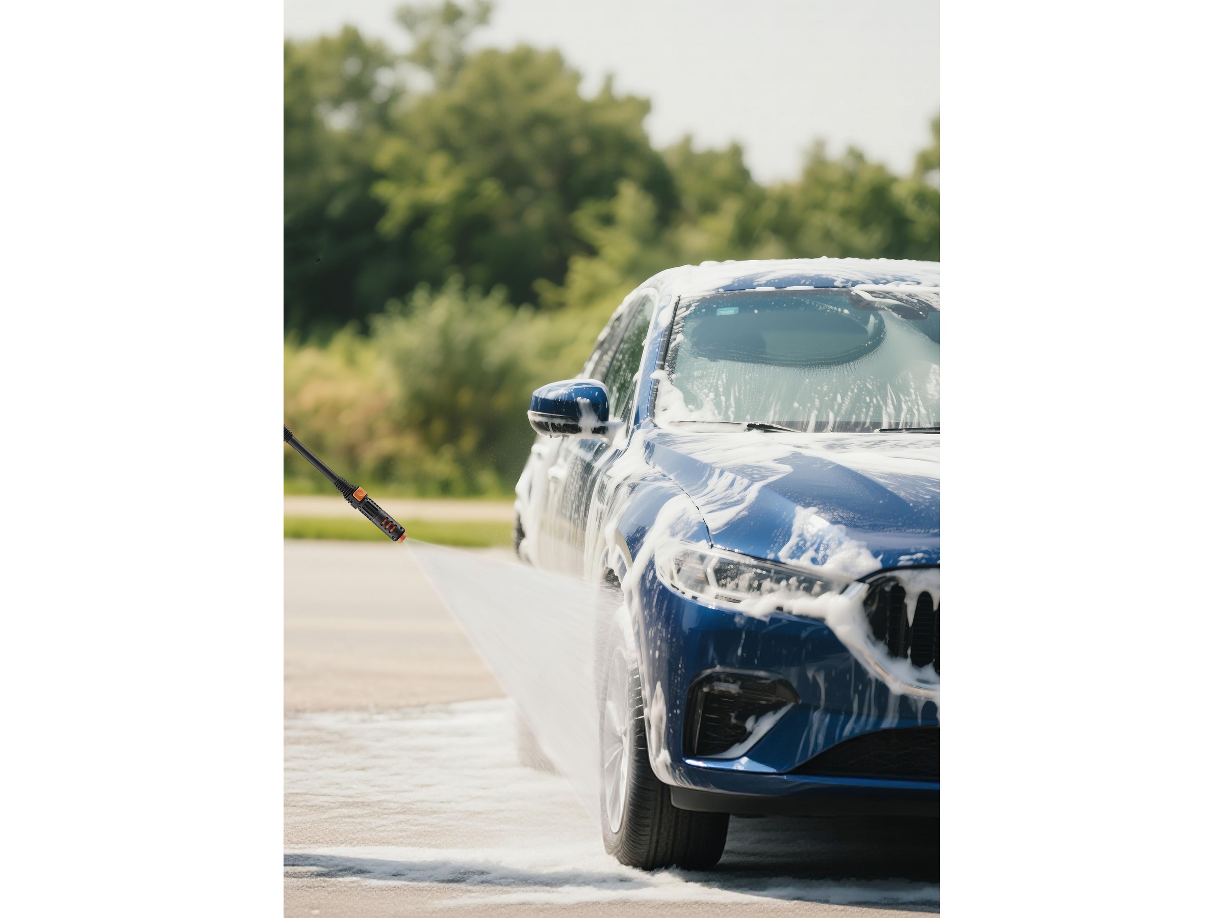 Høytrykksspyler 2500W 170 Bar 8m slange skumsett Høytrykkspylere