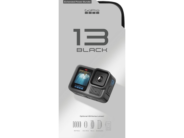 GoPro HERO13 Black utvidet strømpakke Actionkamera