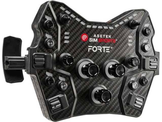 Asetek Forte GT Button Box (sort, aluminium) Ratt & pedaler