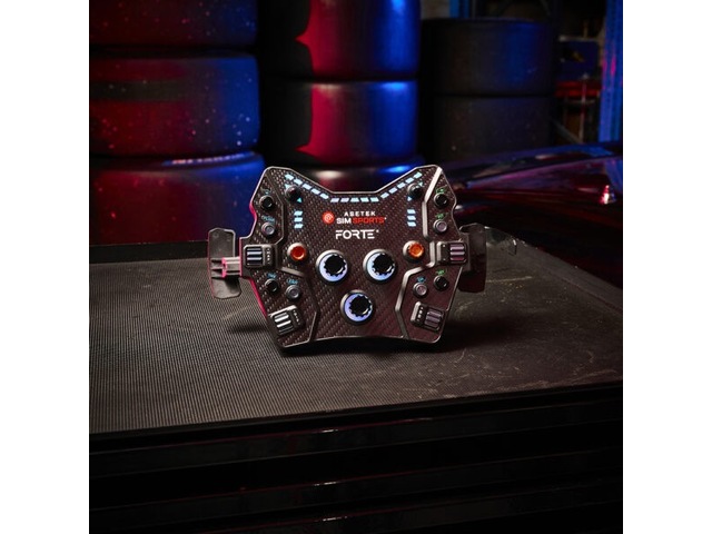 Asetek Forte GT Button Box (sort, aluminium) Ratt & pedaler