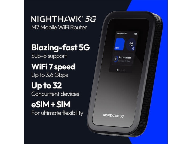 Netgear Nighthawk MH7150 5G mobilruter Mobilt bredbånd