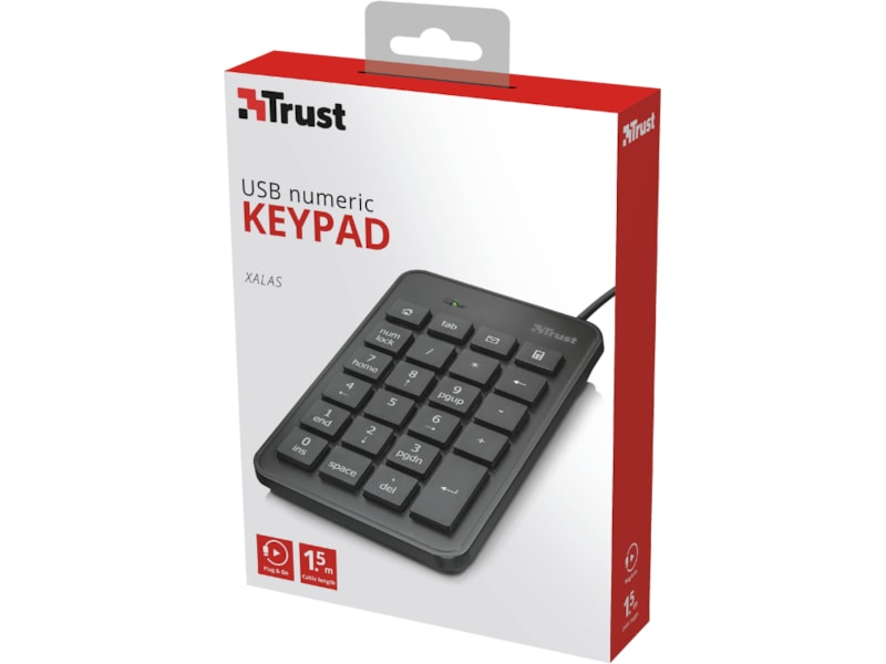 Trust Xalas USB numpad Tastatur