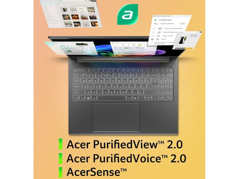 Acer Aspire 16 AI 16" WUXGA OLED Copilot+ PC PC - Bærbar / laptop