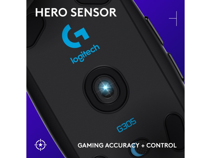 Logitech G305 LIGHTSPEED Trådløs Gamingmus (sort) Gamingmus