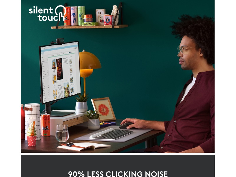 Logitech Signature M650 Large trådløs mus Grafittgrå Mus