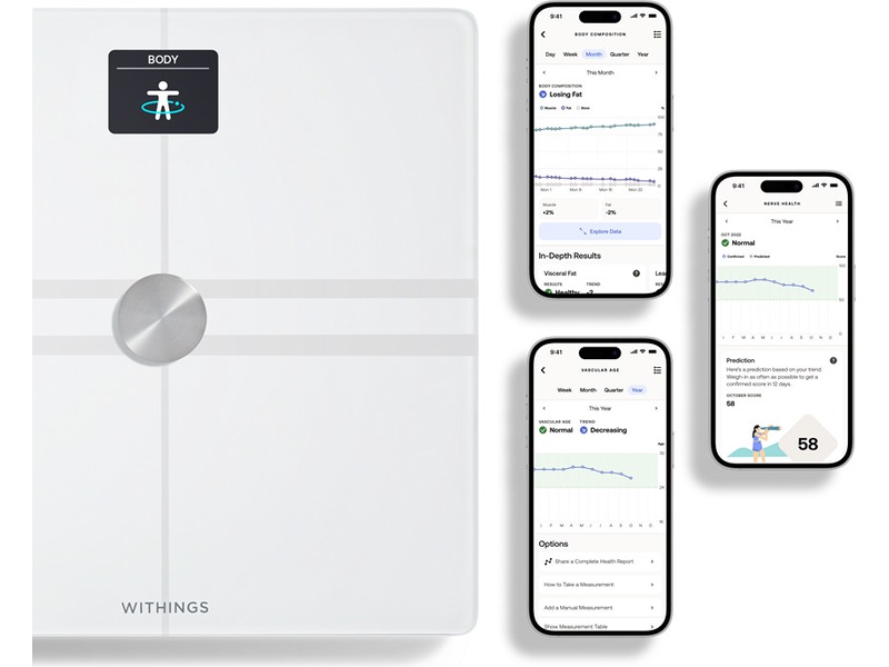 Withings Body Comp Wi-Fi smart badevekt (hvit) Badevekt