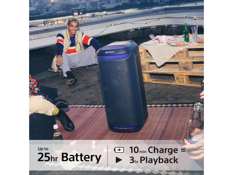 Sony SRS-XV800 Trådløs bærbar høyttaler (sort) Trådløs / Bluetooth-høyttaler