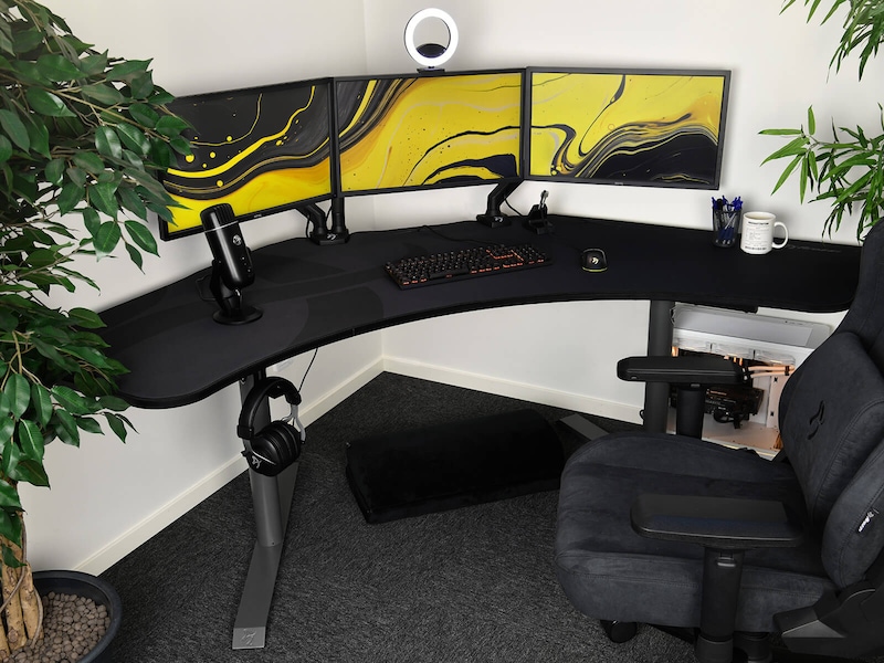 Arozzi Arena Angelo Gaming Desk (pure black) Gaming desk