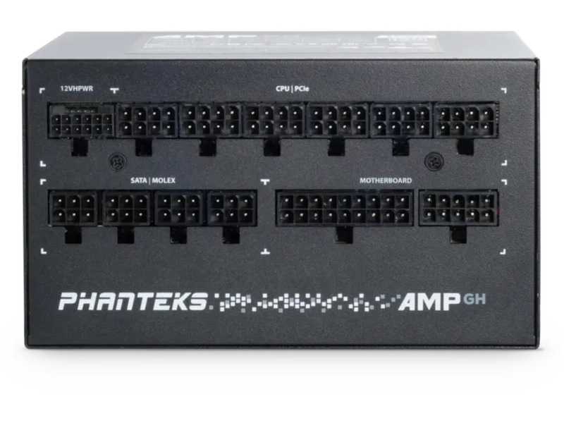 Phanteks AMP GH 850W Gold PSU (sort) Enheter