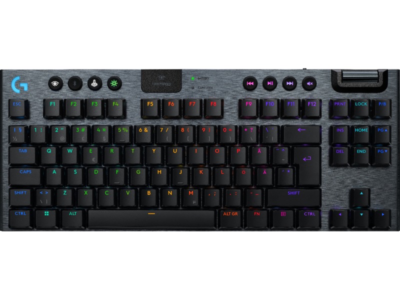 Logitech G915 X Lightspeed TKL Trådløst Gamingtastatur (sort) Gamingtastatur