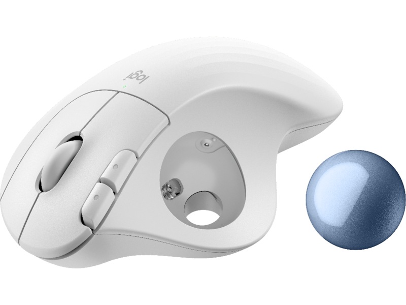 Logitech ERGO M575S Trådløs Mus Trackball (off-white) Ergonomi