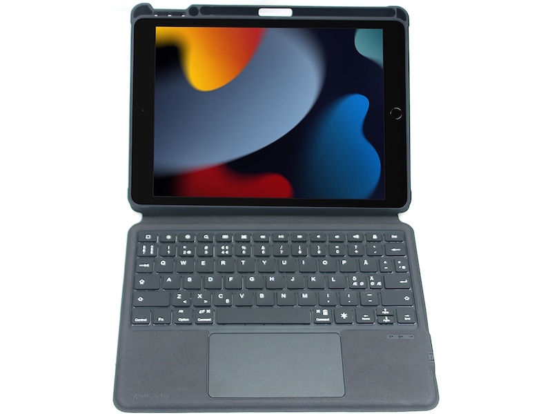 4smarts iPad Pro 13" 2-i-1 Tastaturdeksel (grå) Tastatur og stylus