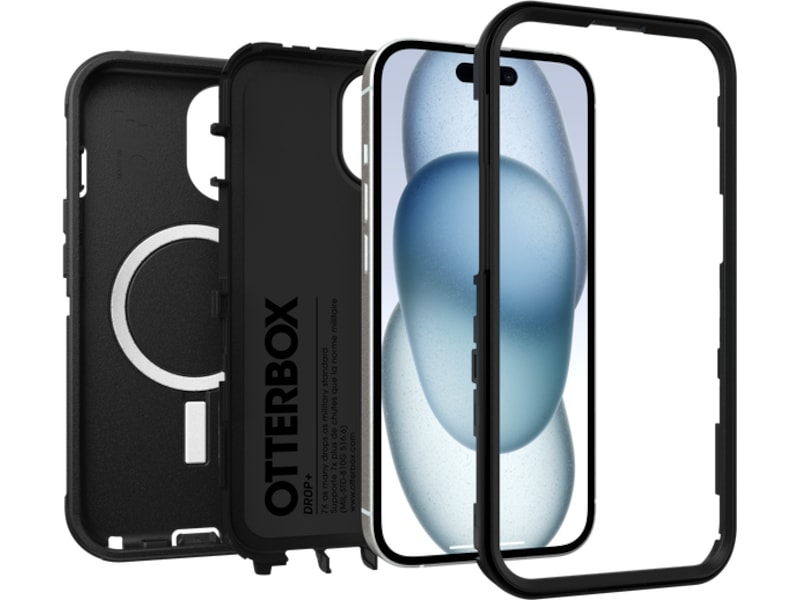 OtterBox iPhone 16e/15/14/13 Defender deksel - ProPack (sort) Deksel til mobiltelefon