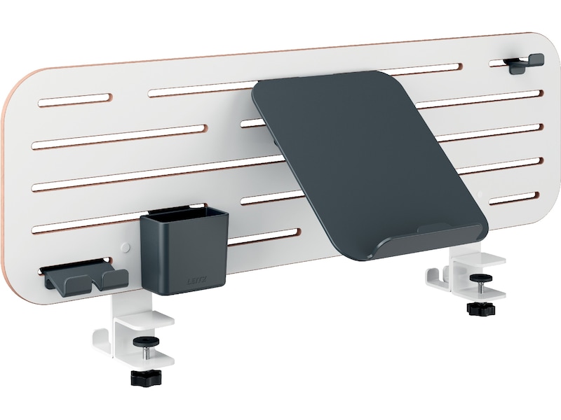 Leitz Ergo Organiseringstavle Pegboard med laptopholder, 80x25 cm Monteringstavler