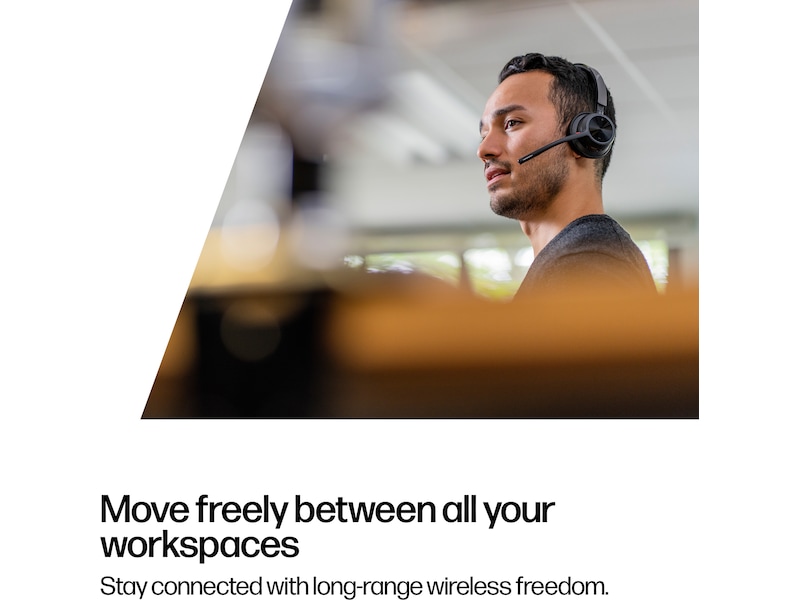 Poly Voyager 4320-M MS USB-C Headset med ladestativ Hodesett, trådløse