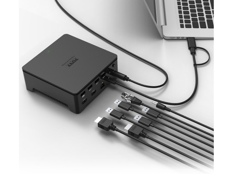 Port Design Universal Office Docking Station 2 x 2K Dockingstasjon & USB-HUB