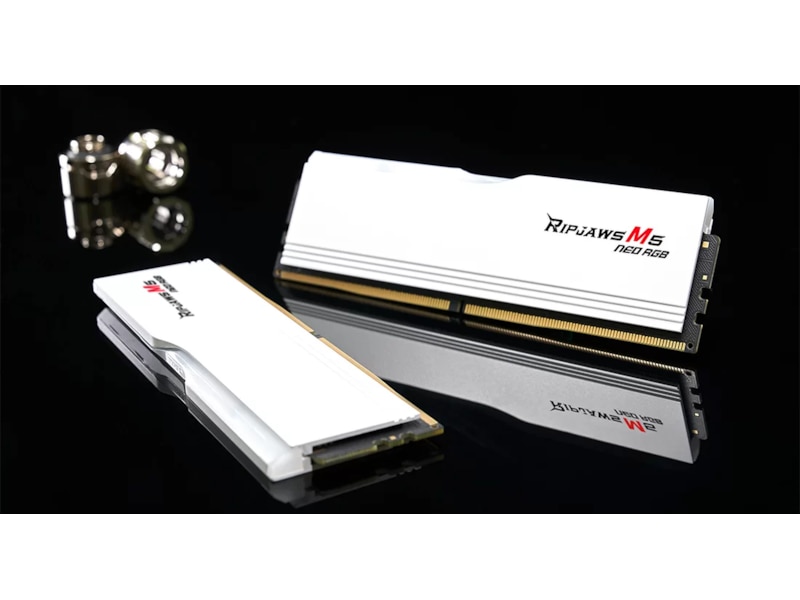 G.Skill Ripjaws M5 NEO 6000MHz DDR5 64GB RGB (hvit) Minnebrikker