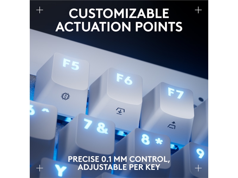 Logitech G Pro X TKL Rapid gamingtastatur (hvit) Gamingtastatur