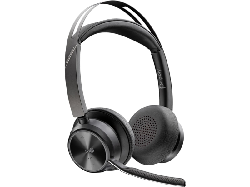 Poly Voyager Focus 2 MS USB-C Headset med ladestativ Hodesett, trådløse