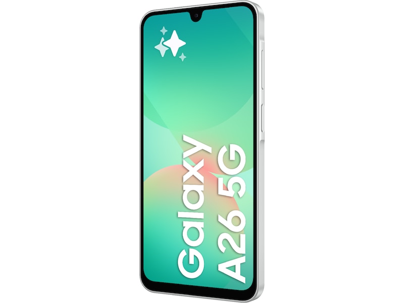 Samsung Galaxy A26 5G 128GB (hvit) Mobiltelefoner