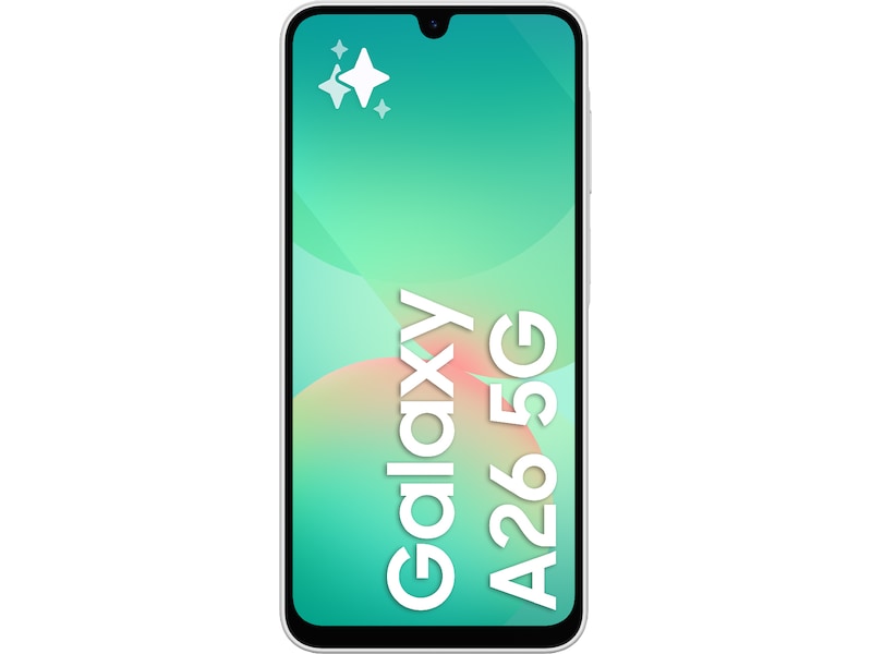 Samsung Galaxy A26 5G 128GB (hvit) Mobiltelefoner