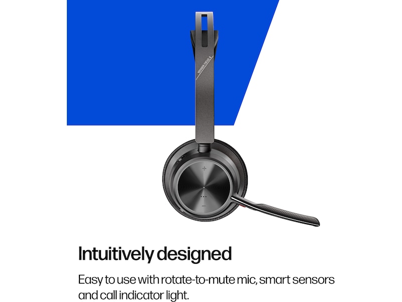 HP Poly Voyager Focus 2 MS USB-C trådløst headset Hodesett, trådløse