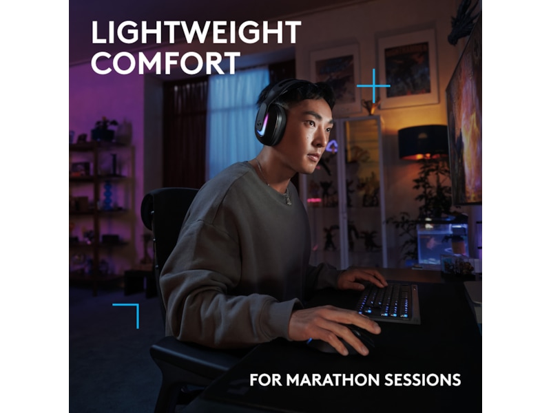 Logitech G522 Lightspeed trådløst gaming-headset (svart) Gaming headset