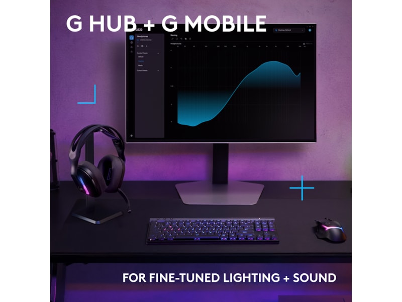 Logitech G522 Lightspeed trådløst gaming-headset (svart) Gaming headset