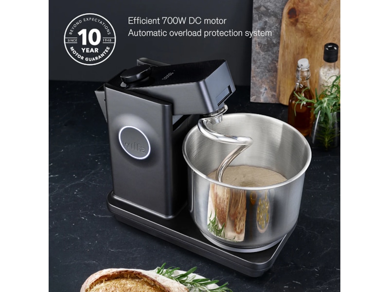 Wilfa KM2BS-T70 Probaker Timer med stålkrok (sort) Kjøkkenmaskiner