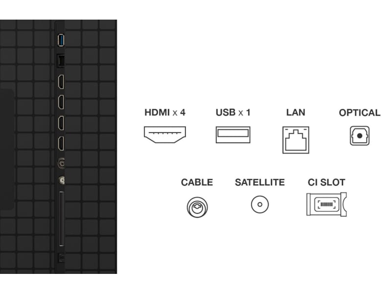 TCL 98" C8K 4K QD-Mini LED Google TV Over 80 tommer TV
