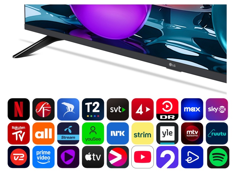 LG 43" UA73 AI 4K UHD Smart TV (2025) 20 - 49 tommer TV