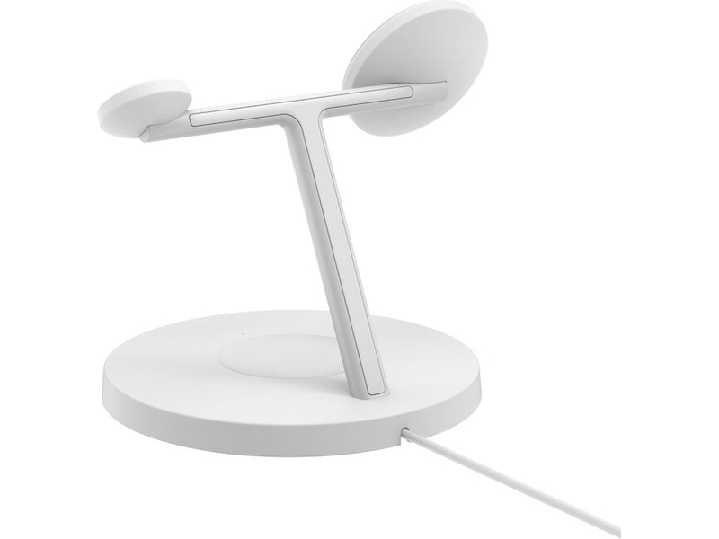 Belkin 3-i-1 Qi2 15W ladestativ (hvit) Trådløs lader
