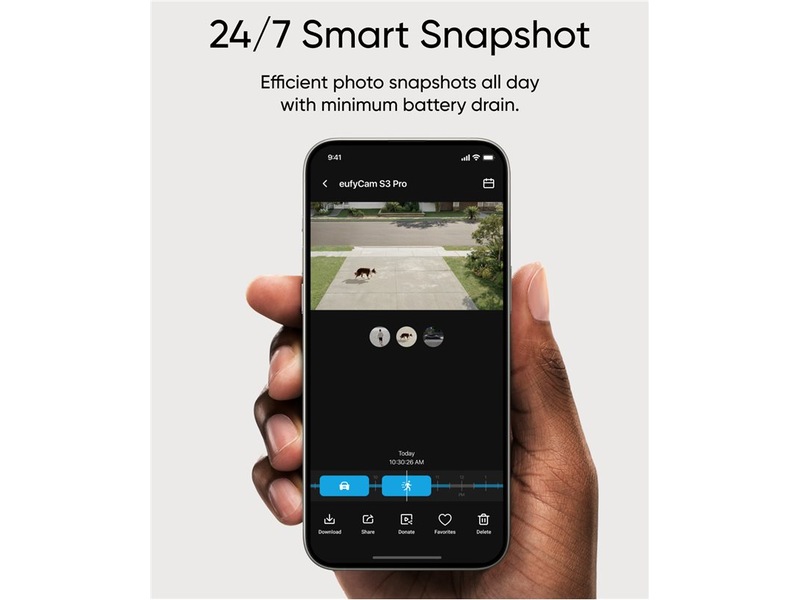 Eufy eufyCam S3 Pro overvåkningskamera Kit 4 pack + HomeBase S380 Overvåkningskameraer