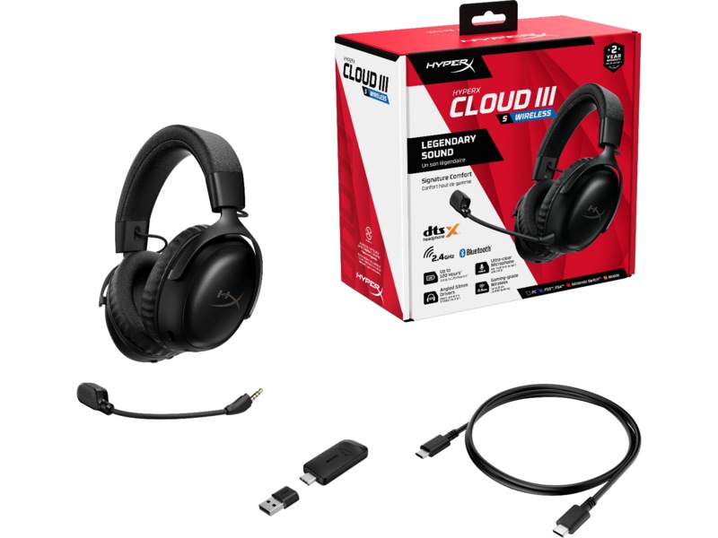 HyperX Cloud III S Trådløst Gaming Headset (sort) Gaming headset