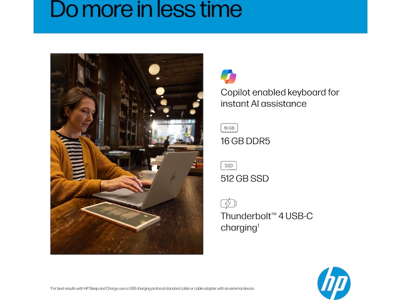 HP OmniBook 7 AI 14-fr0071no 14" 2K OLED PC - Bærbar / laptop