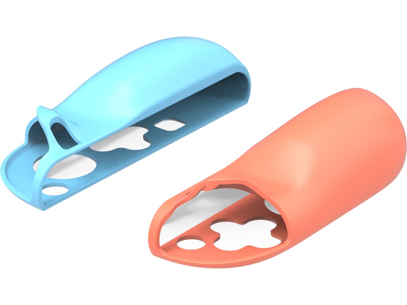 Gaminja Nintendo Switch 2 Joy-Con 2 Silikongrep (blå/oransje) Tilbehør