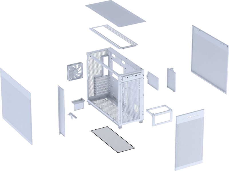 Asus Prime AP303 MESH Mid Tower (hvit) Midi tower