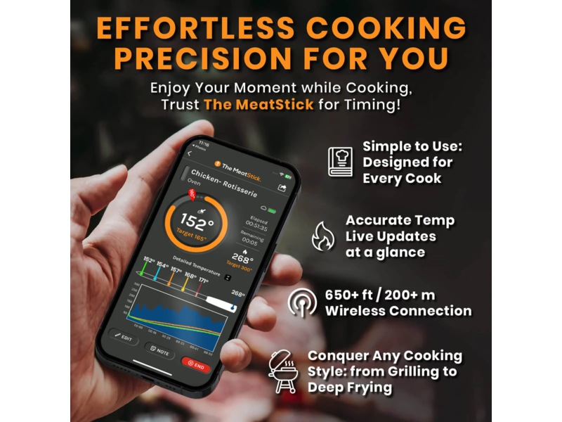THE MEATSTICK V Sett trådløst steketermometer Andre kjøkkenapparater
