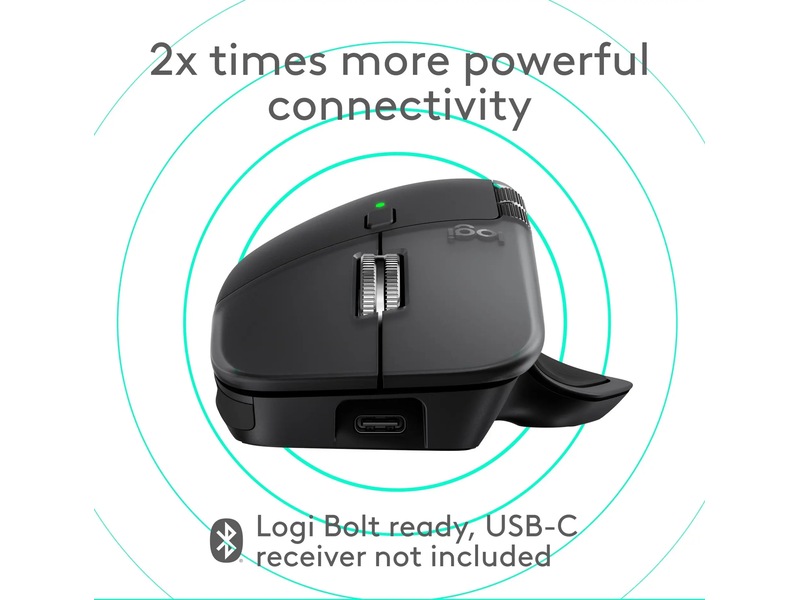 Logitech MX Master 4 for Mac Trådløs Ergonomisk Mus (space black) Mus