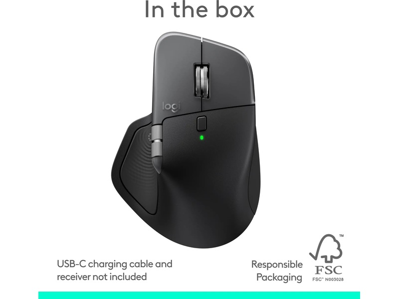 Logitech MX Master 4 for Mac Trådløs Ergonomisk Mus (space black) Mus