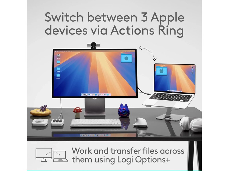 Logitech MX Master 4 for Mac Trådløs Ergonomisk Mus (space black) Mus