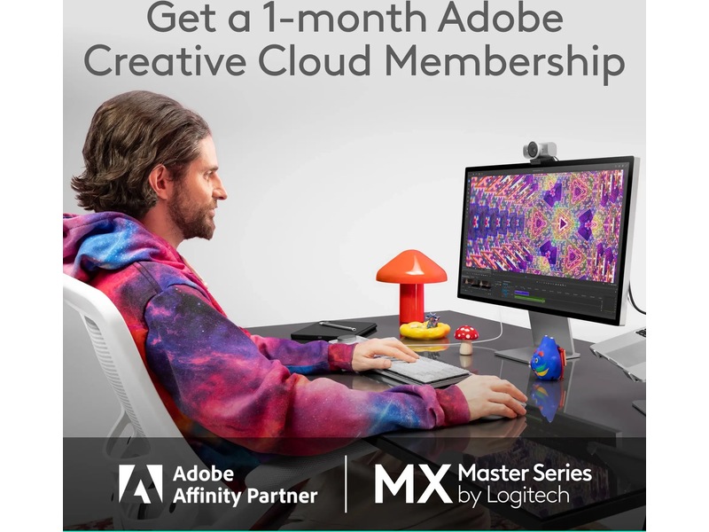 Logitech MX Master 4 for Mac Trådløs Ergonomisk Mus (space black) Mus