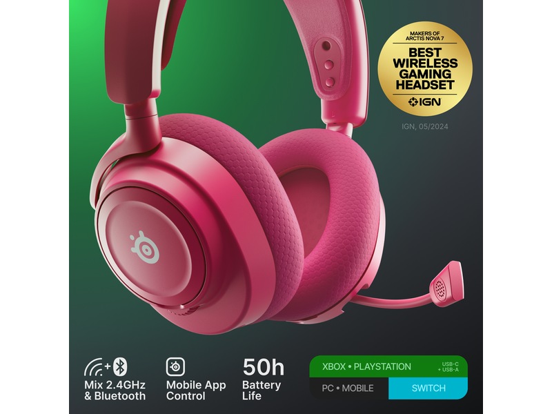 SteelSeries Arctis Nova 7X Gen 2 Trådløst Gamingheadset (sort) Gaming headset