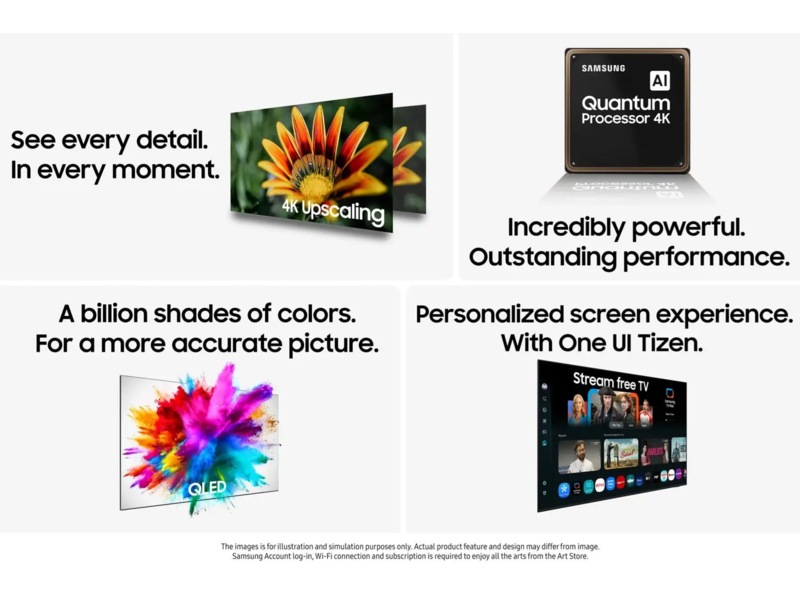 Samsung 65" Q6F QLED 4K Smart-TV (2025) 60 - 69 tommer TV