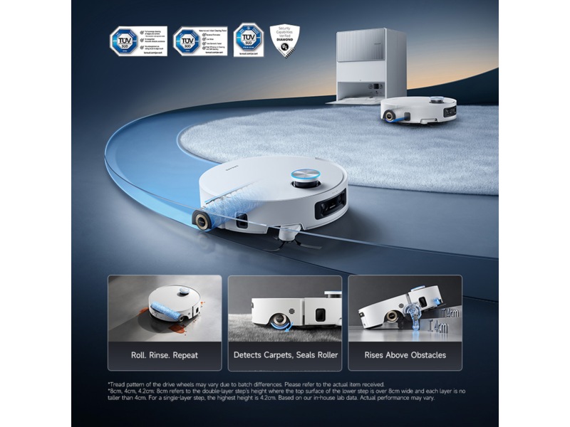 Dreame Aqua10 Ultra Roller Robotstøvsuger (hvit) Robotstøvsugere