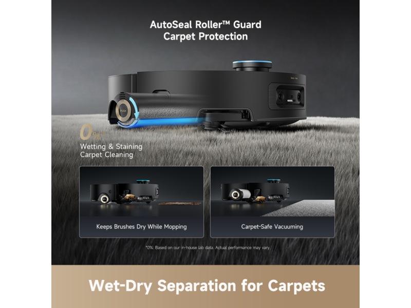 Dreame Aqua10 Ultra Roller Robotstøvsuger (sort) Robotstøvsugere