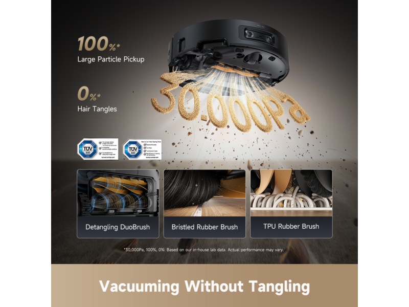 Dreame Aqua10 Ultra Roller Robotstøvsuger (sort) Robotstøvsugere